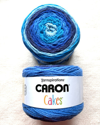Caron Cakes Self Striping Aran Yarn 200g: Wollmischung: Blueberry Cheescake