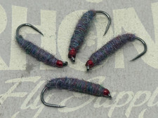 4ea. Utah Killer Bugs in Purple Haze size #10. Great Euro nymph.