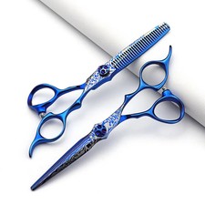 AXEMOORE 6" Hair Scissors Set Japan 9CR13 Steel Cutting Thinning Shears Kit