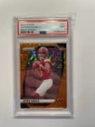 Jayden Daniels -- 2024 Prizm #347 Orange Disco - ROOKIE RC - PSA 9 MINT