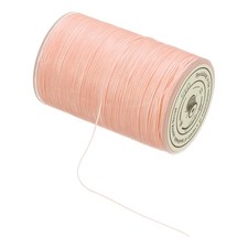 Waxed Cord 0.45mm Waxed Thread 87 Yard Wax String Leather Cord Light Pink 