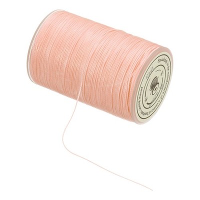 Waxed Cord 0.45mm Waxed Thread 87 Yard Wax String Leather Cord (Light Pink)