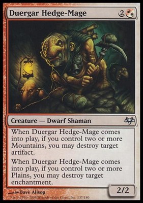MTG - Duergar Hedge-Mage - Eventide - Medium Play - Normal