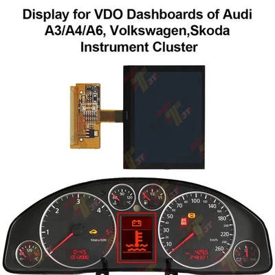 FIS-Display für Audi Volkswagen Skoda Seat Ford VDO Kombiinstrument - Bild 1 von 4