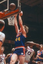 Dan Issel Denver Nuggets shoots over George McGinnis Philadelphia - Old Photo
