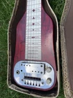 Original Oahu Lap Steel Guitar-Red MOTS-Works Great-New Tuners-Original Pickup