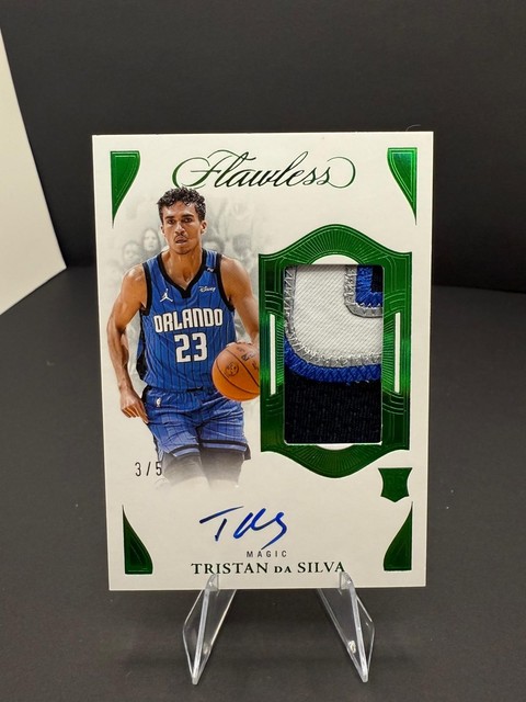 TRISTAN DA SILVA 2024-25 FLAWLESS RPA ROOKIE PATCH EMERALD RC AUTO /5