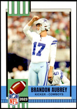 2023 Brandon Aubrey Future Stars Rookie Card #17 Dallas Cowboys