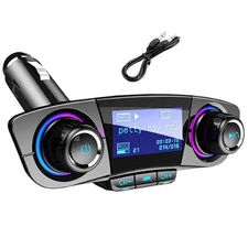 Bluetooth 4.0 FM Transmitter 1.3in LED Screen For Car Wireless Bluetooth FM 2USB