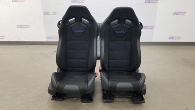 24 FORD MUSTANG DARK HORSE RECARO SEAT SET FRONT AND REAR BLACK LEATHER SUEDE