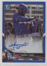2018 Bowman Chrome Prospect Blue Refractor /150 Ibandel Isabel #CPA-II Auto 8az
