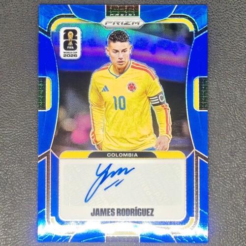 James Rodriguez 2026 Panini Prizm World Cup Auto Signatures Blue /25 Colombia