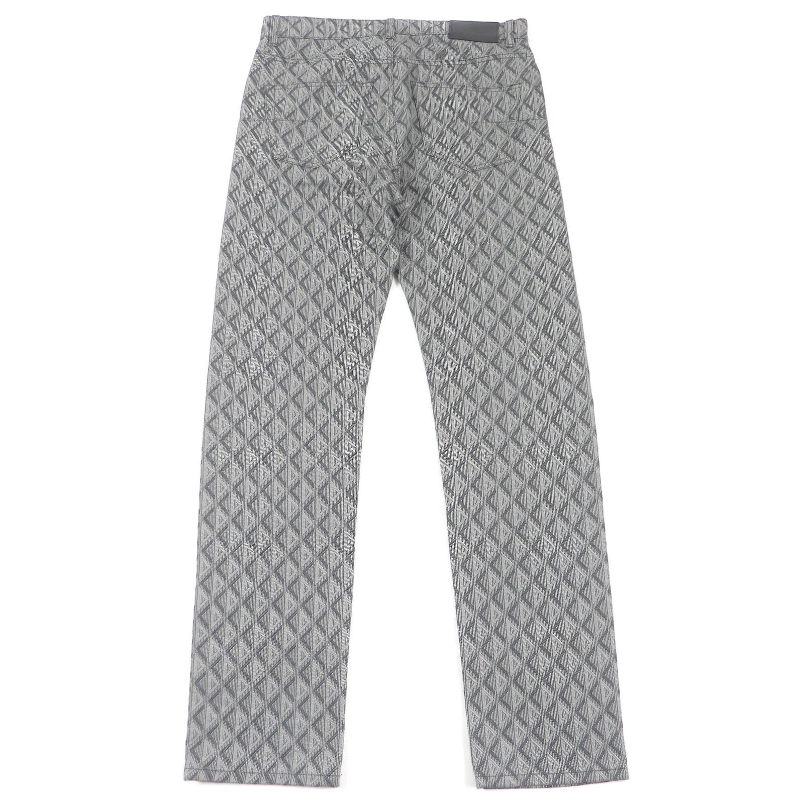 Christian Dior Men's Denim Pants Cotton Cowhide Button Fly Jeans Gray Size 31 thumbnail 2