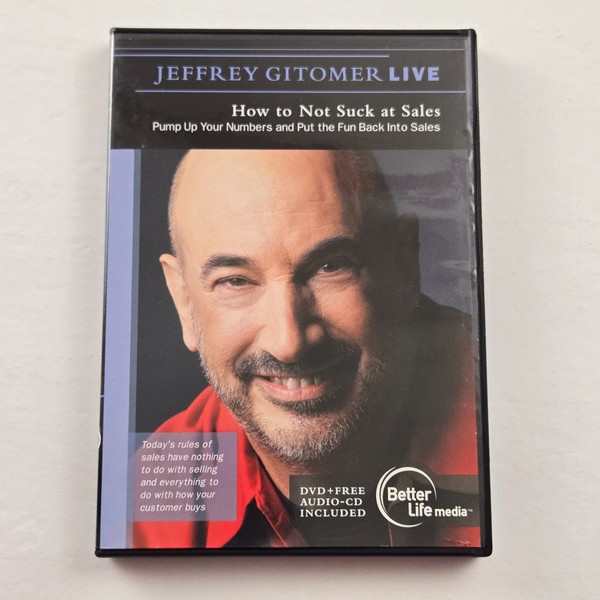 Jeffrey Gitomer Live DVD + CD How to Not Suck at Sales 2005 Seminar