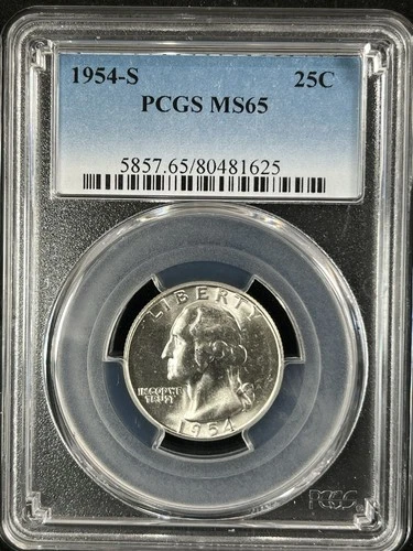1954-S Washington Quarter — photo from the most recent tracked eBay sale