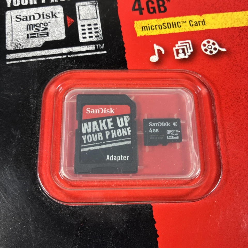 SanDisk 4GB micro SDHC  Memory Card  New Sealed - Image 2 of 4