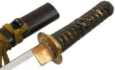 ANTIQUE VERY NICE JAPANESE SAMURAI "WAKIZASHI" SWORD WITH SPECIAL SAYA LACQUER.