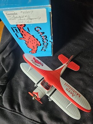 Preproduction Sample Aero Mobiloil Beechcraft Staggerwing Airplane Bank Gargoyle