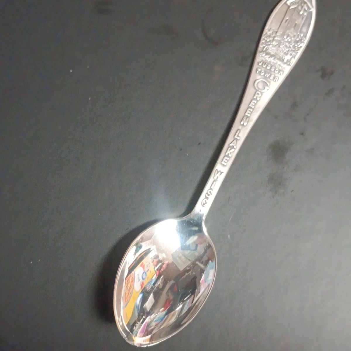 Wisconsin Sterling Souvenir Spoon Judson Tower Green Lake 9.2gr. measures 4-1/4"