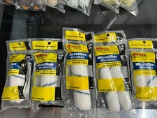 7-roller pack lot Whizz Xtrasorb Microfiber 4"/6" X 3/8" Jumbo Mini Paint Covers