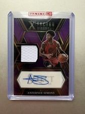 2022-23 Select Anfernee Simons XFactor Memorabilia Signatures 