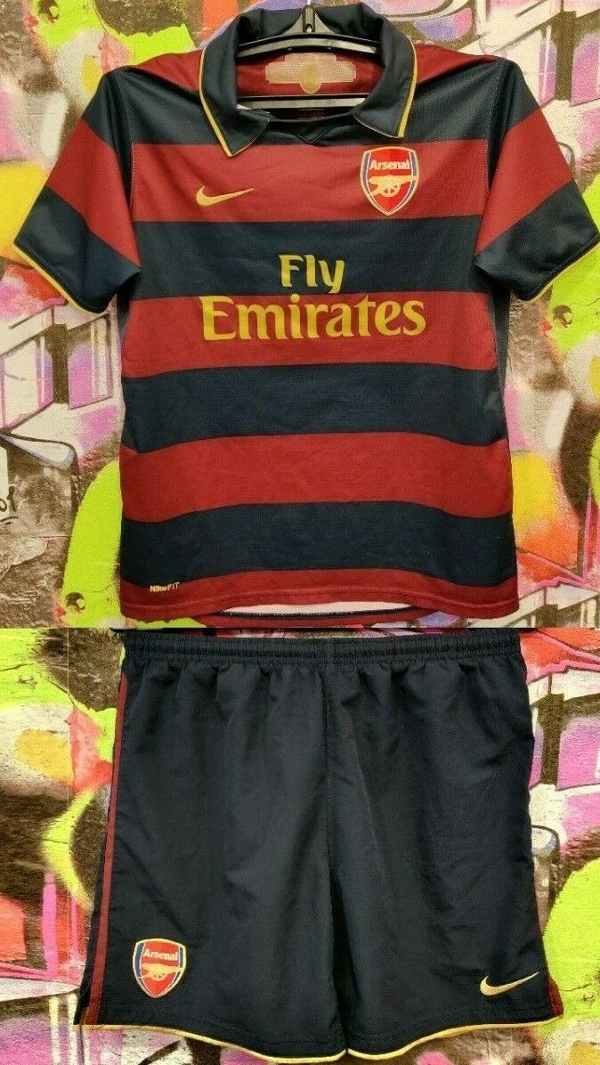 Arsenal London 2007-08 Third Football Soccer Kit Jersey and Shorts