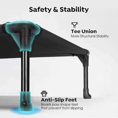 Washable Elevated Dog Bed, Lightweight Portable Cot for All Breed Sizes - Picture 5 of 11