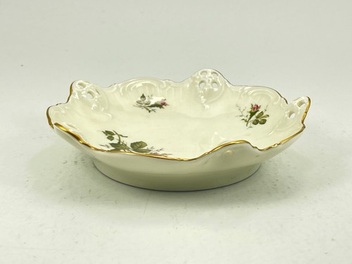 Vintage Rosenthal Classic Rose Moliere Flower Pierced Trinket Jewlery Dish Bowl - Picture 4 of 11