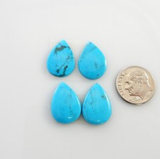 13x18mm Sleeping Beauty Blue Stabilized Turquoise teardrop cabs cabochons sb003