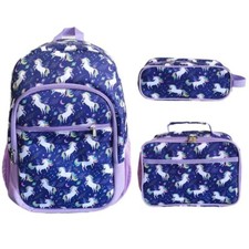 kids Pencil Case Lunch Bag Schoolbag Three-Piece Set new
