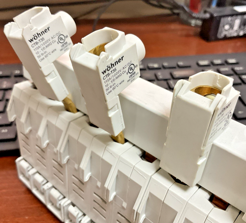 Lot of 5 Wöhner CTB-T35 Front Connection Terminal, 10-1/0 AWG, 115A/1000V AC/DC - Picture 9 of 11