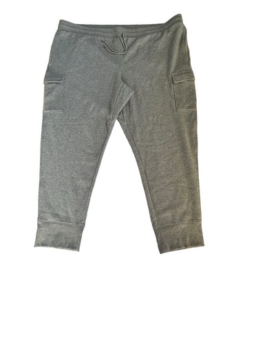 NEW! Men's All in Motion Gray Heathered Cotton Fleece Jogger Sweatpant 3XL (NWT) - Picture 2 of 7