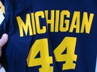 Vintage MICHIGAN WOLVERINES # 44 Football Jersey NCAA Sand Knit sz adult small  — photo 2