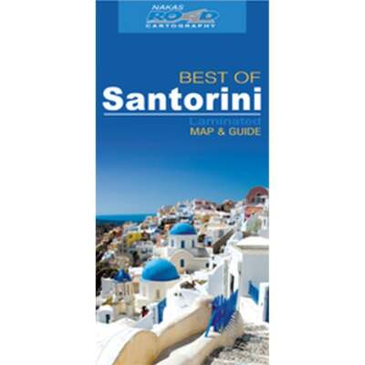 Greece 1:45k Santorini Water-Resistant 'best of' tourist map with info-guide