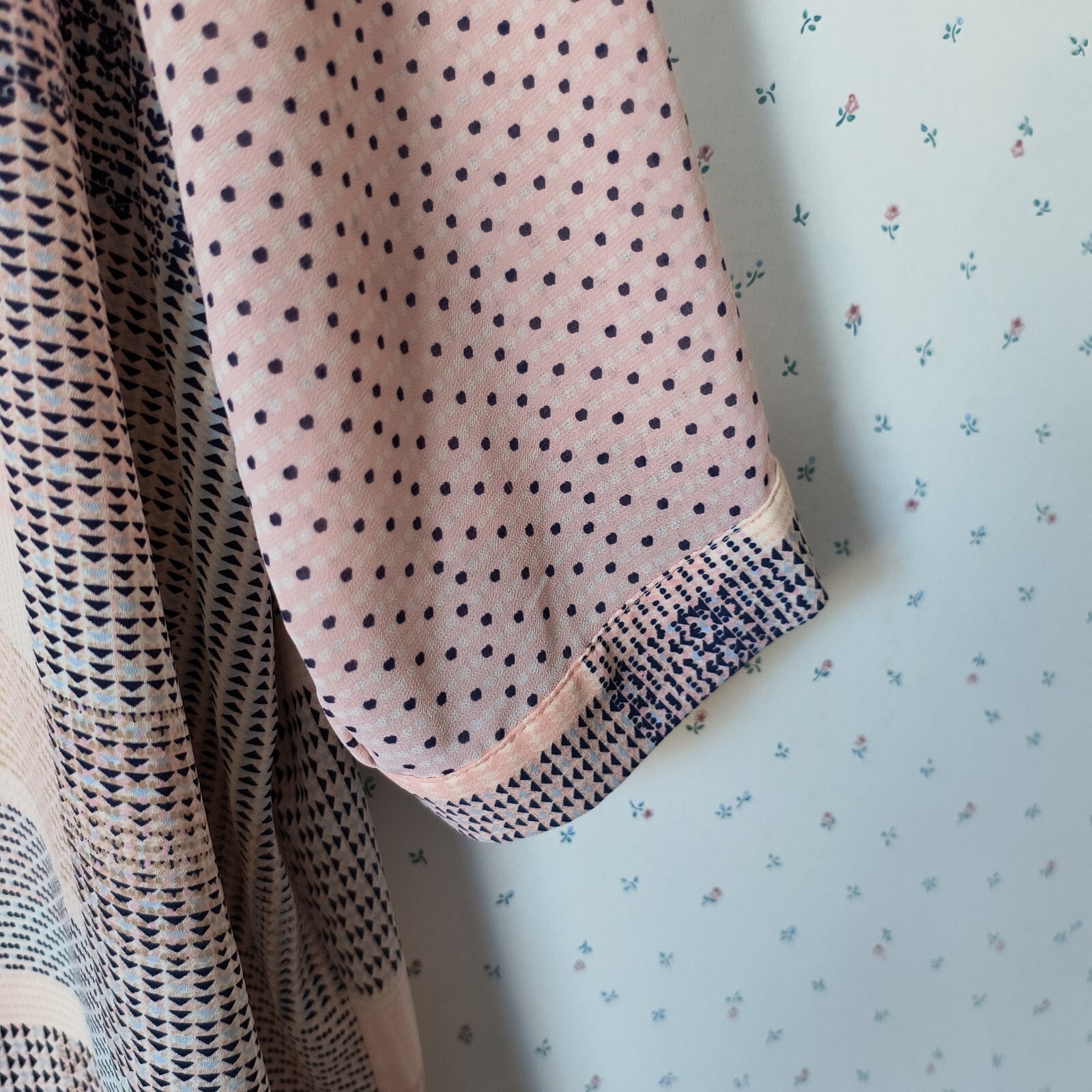 Rose & Olive Top 2X Patchwork Button Down Blouse … - image 8