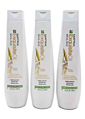 3 Matrix Biolage Exquisite Oil Creme Conditioner 13.5 ozoz   (402)