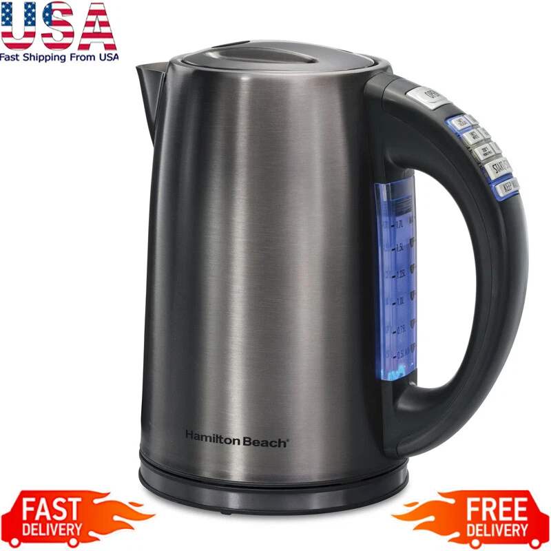 KRUPS Brushed Stainless Steel 1.7 Liter Electric Kettle 