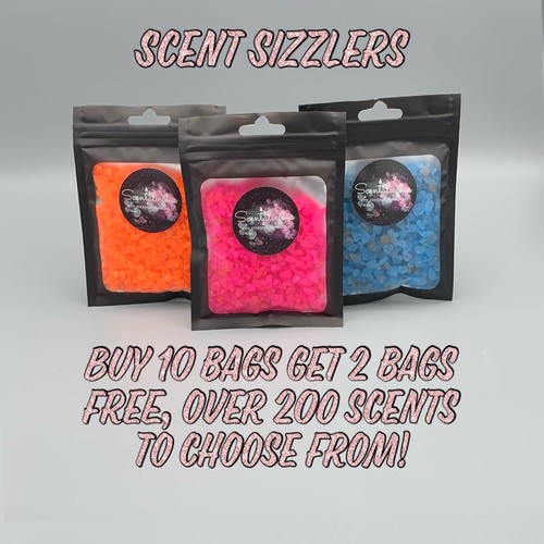 Scent Sizzlers Highly Scented Salts Wax Melt Intense Sizzling Granules