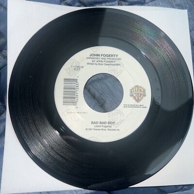 JOHN FOGERTY: Blueboy / Bad Bad Boy WARNER 7'' 45 RPM Single
