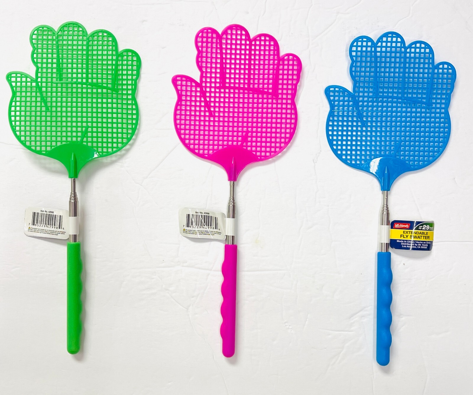3 Pack Extendable Fly Swatter Mosquito Bug Telescopic Expand Control