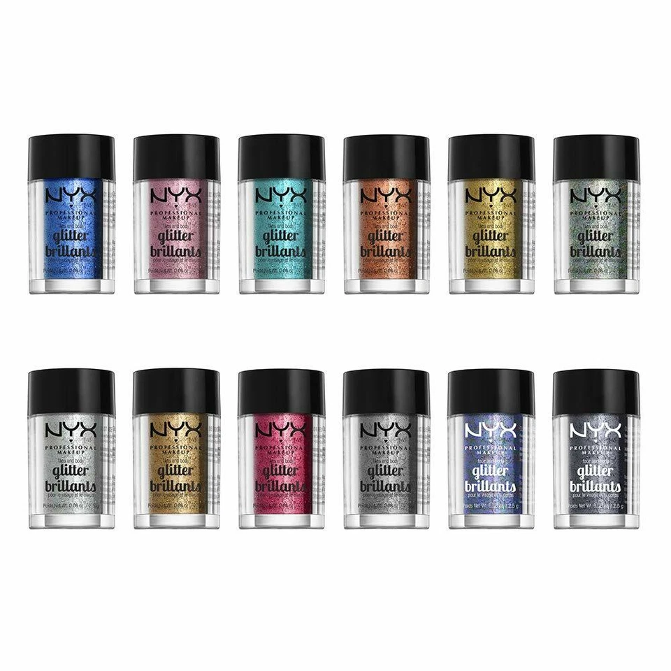 2 PACK NYX PROFESSIONAL MAKEUP Face & Body Glitter Silver Sparkle - Image 4 of 4