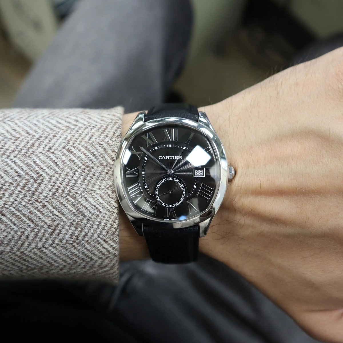 2010's Mint Cartier WSNM0009 Drive De 41mm Steel Black Dial