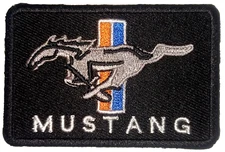 Mustang Sports Cars Patch [3.0 X 2.0 -Iron on Sew on]