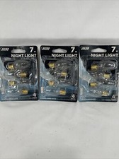 Feit Electric 7W 120V C7 Clear Nigh Light 3 Packs 12 Total Bulbs