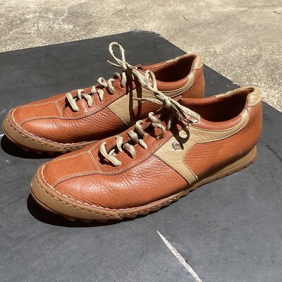 Born Shoes Mens 13 Vintage Oxford Casual B5455 Brown Leather