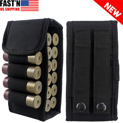 Tactical Magazine Pouch MOLLE Shotgun Shell Pouch - Holds 25 Rounds Of 12 Gauge Ammo (Tactical Hunting) Hunting Tactical Shotgun Shell Holders