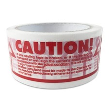 CAUTION TAPE 48MMX66M LOW NOISE PACKING PARCEL BOX WARNING PACKAGING TAPES