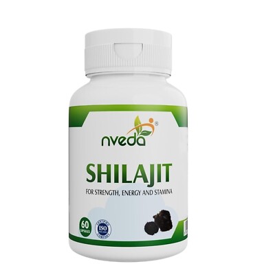 Nveda Shilajeet 500mg für Kraft, Energie & Ausdauer 60 Kapseln