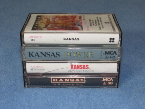 4 Cassette Tape Lot: KANSAS (Kansas~Vinyl Confessions~Power~In Spirit of Things) - Picture 3 of 20