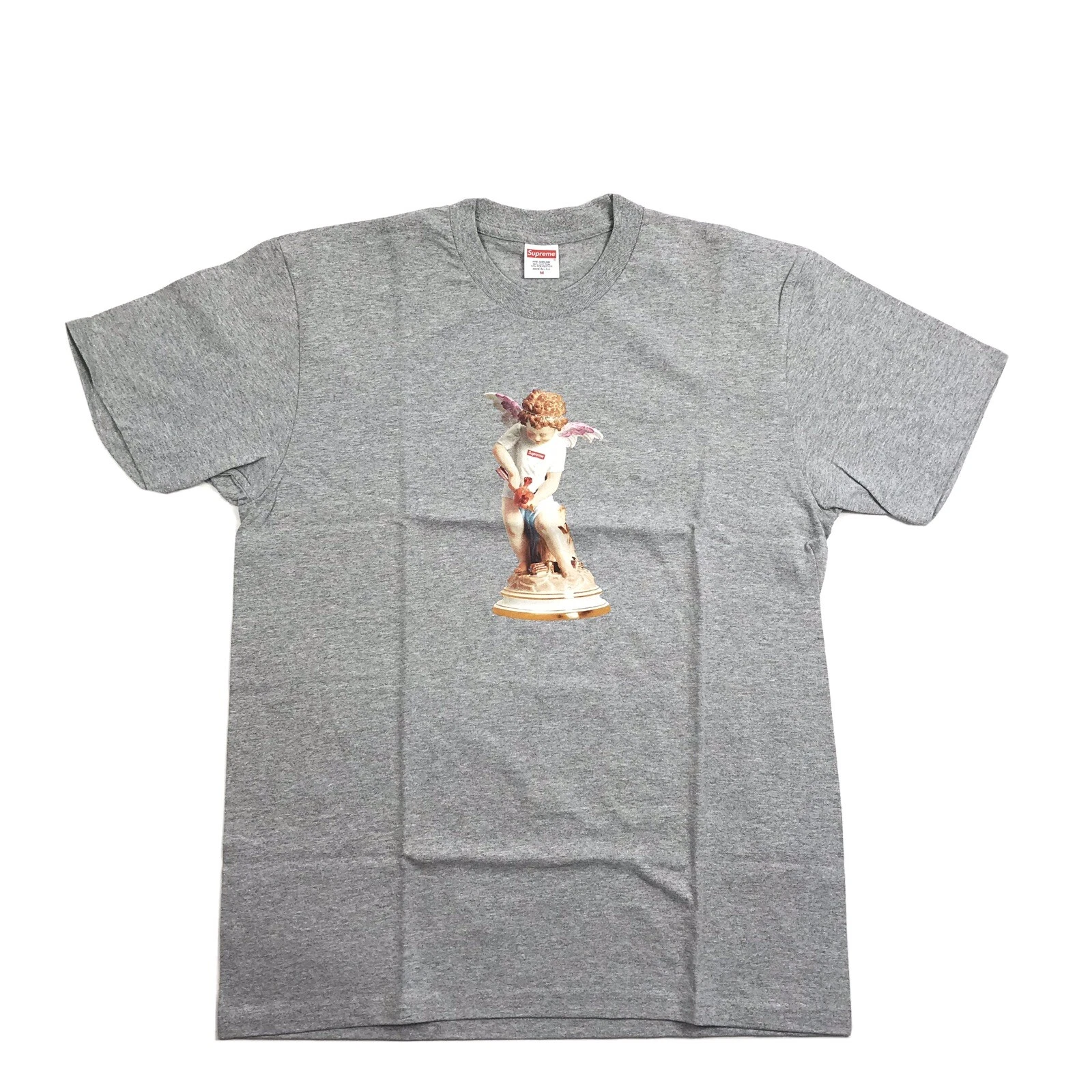 T shirt gris coton imprimé cupidon suprême taille : M